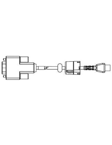 Zebra Serial Cable PC-DB9 (with strain relief - equivalent to old RS232 cable)