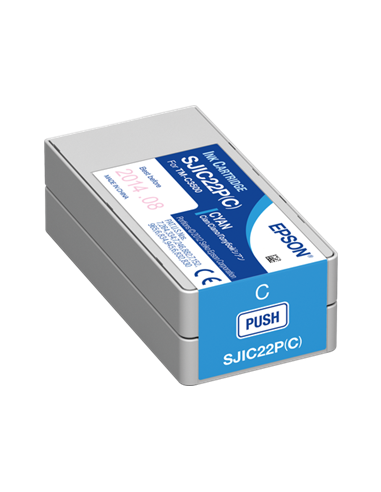 Epson SJIC22P(C): Ink cartridge for ColorWorks C3500 (Cyan)