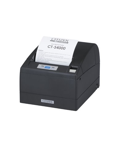 Citizen CT-S4000/L, USB, RS232, 8 dots/mm (203 dpi), cutter, black